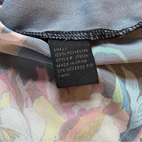 Jealous Tomato Midnight Bloom Floral Choker Blouse - Picture 9 of 10